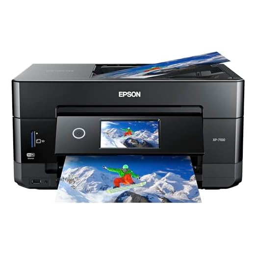 Epson XP-7100 Expression Premium Wireless Color Photo Printer, Black