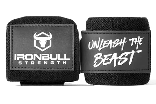 Bandages de poignet Iron Bull Strength certifiés IPF pour haltérophilie