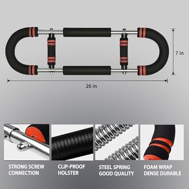 Twister Arm Trainer for Men - 60-100lb for Arms, Chest, Shoulders Home Fitness Equipment