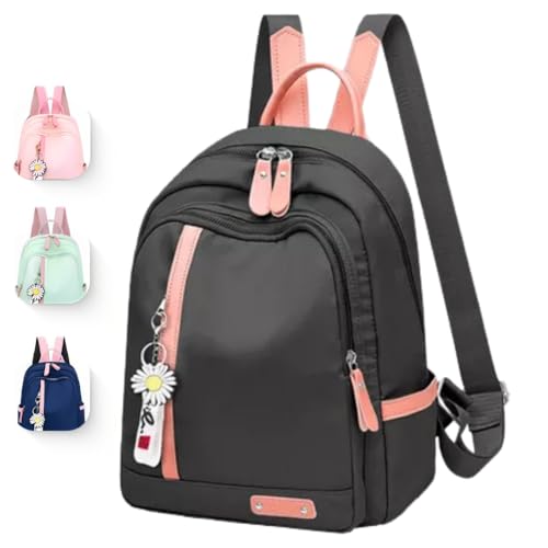 Mochila Feminina Reforçada, Notebook, Escolar, Trabalho, Viagem, Bolsa Casual Universitária Para Mulher (Preta)