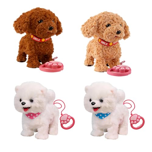 Jouet de simulation réaliste chien en peluche électrique interactive pour les enfants