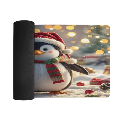 Christmas Funny Penguin Pad Mouse Grande 30x60cm miniatura 3