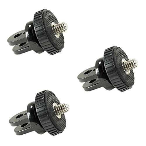 Action Mount® - 3 pc Universal Conversion Adapter Set for Sport Camera. Has Camera Screw (1/4