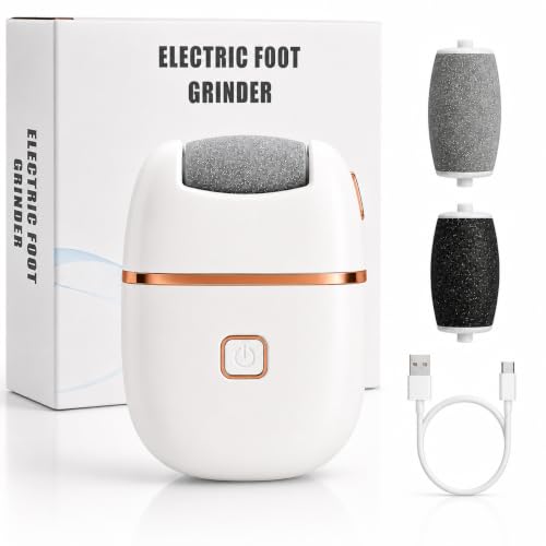 Image of DARKIS Callus remover for feet, dead skin remover electronic pedicure tools | Perfect foot scrubber and cleaner machine (White)