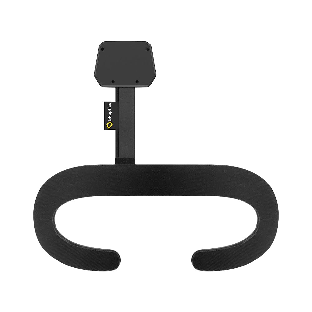 bHaptics TactVisor, copertura tattica facciale per VR, compatibile con Meta Quest 3/2, Valve Index, Rift S, Bluetooth 4.0, 4 punti di feedback, 8 ore di batteria, 23,4 x 10,9 cm