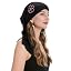 Embroidered Flower Black