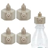 WADORN 4Pcs Aquarium CO2 Generator-DIY Carbon Dioxide Reactor Bottle Caps DIY Plants Air Diffuser Generators Replaceable Generator DIY...