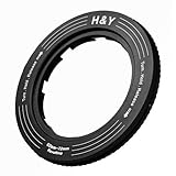 H&Y ステップアップリング REVORING 52-72mm ブラック レボリング フィルター径変換アダプター 77mmフィルター用 可変式 RS72