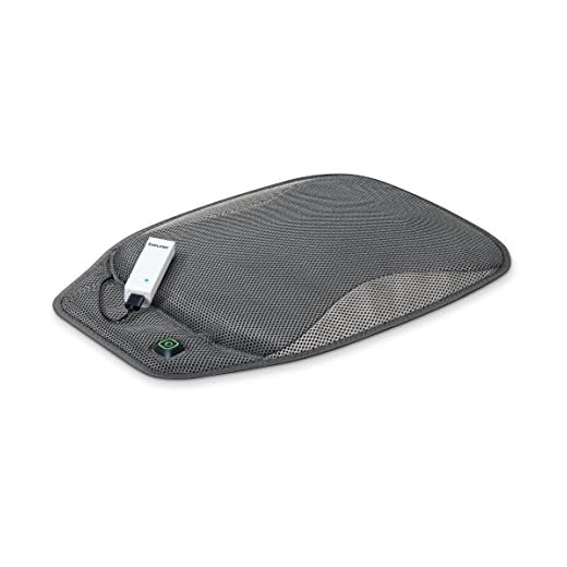 Beurer Portable Wireless Heated Seat Cushion with Convenient Storage Bag, Rechargeable, Durable for Indoor & Outdoor Use, Hk47