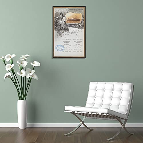 Tomart Art Poster Hamburg - Line America Canvas Wall Print Canvas Painting Wall Art Poster For Bedroom Living Room Decor 24X36Inch(60X90Cm) Frame-Style #TOP4