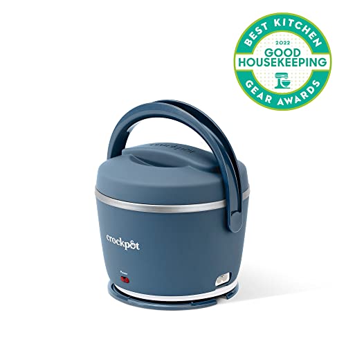 Crock-Pot 2143870 Electric Box Personal Food Warmer, Plastic, New Faded Blue Lunch Crock