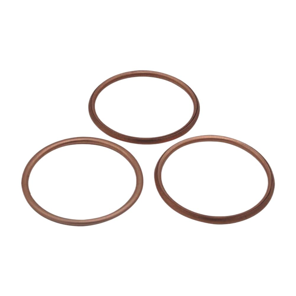 4-Pack 36x42x2mm Exhaust Gasket Compatible with ZXR750 (1991-1995), 7R (1996-2002), 7RR, 9R (1994-1997), 10R (2004-2010) - 11060-1103