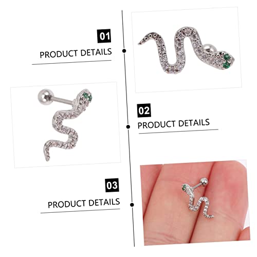 Manchette d'oreille serpent ajustable pour un style punk sans douleur - 7