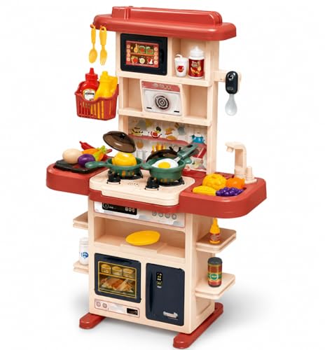 Image of Kids Kitchen Play Set with Lights & Sounds (43pcs Kitchen Set)