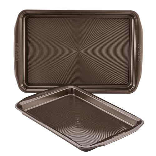 Comparison: Best Circulon Nonstick Bakeware 5 Circulon Nonstick Bakeware Set with Nonstick Cookie Sheets / Baking Sheets - 2 Piece, Chocolate Brown , Set (9" x 13" & 10" x 15")