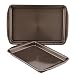 Circulon 47107 Nonstick Bakeware Set with Nonstick Cookie Sheets / Baking Sheets - 2 Piece, Chocolate Brown