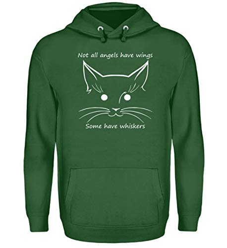 Pull à capuche unisexe Chat Ange vert XXXL au style décontracté