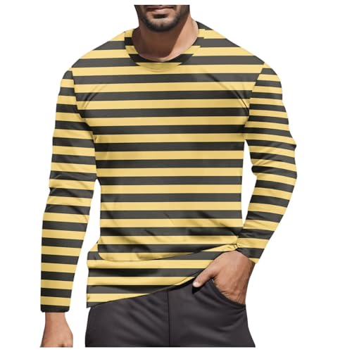 Camiseta de manga larga para hombre, bloque de color europeo, a rayas, azul marino, camiseta temática de playa, casual, moda, cómoda, ajuste holgado, estilo bretón marinero, camisas para hombre, 09