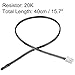 uxcell 2 Pcs 20K NTC Thermistor Probe 15.7 Inch Epoxy Sensitive Temperature Temp Sensor for Air Conditioner