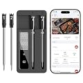 Smart Wireless Meat Thermometer with Dual Probes, Bluetooth & WiFi Combo, Remote Monitoring & Smart Alerts for BBQ, Grill, Smoker, Oven, Air Fryer
