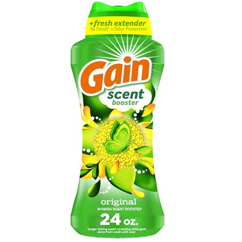 Gain In-Wash Laundry Scent Booster Beads, Original Scent, 24.0 OZ, Fresh Extender + Odor Protection