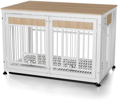 Image showcasing Amazon.com: Heavy Duty Dog Crate Furniture for Large Dog, 48 Inch ...