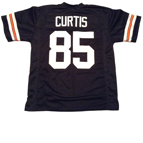 Isaac Curtis Black Jersey Stitched Custom Football New No Brand/Logos (US, Alpha, XX-Large, Regular, Regular, Black)
