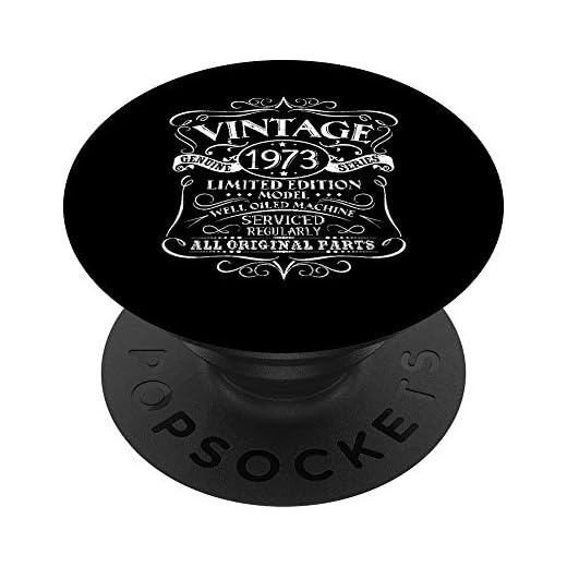 Vintage 1973 49 cumpleaños regalo hombres mujeres diseño original PopSockets PopGrip Intercambiable