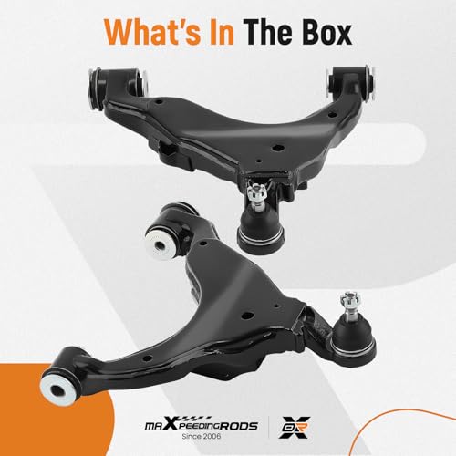 maXpeedingrods 2Pcs Front Lower Control A-Arms with Ball Joint for Toyota Tacoma 2005-2015 (4WD Base), K621293 K621294 - Image 6