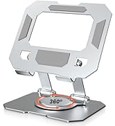 Dyazo Aluminium Tablet Stand Holder with 360° Rotating Base, Multi Angle Adjustments Compatible f...