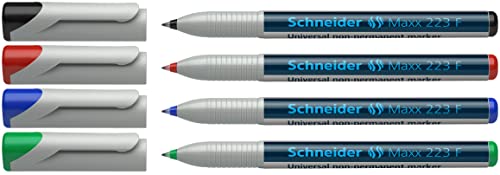 Marqueur transparents Schneider Maxx 223 encre séchage rapide couleurs vives