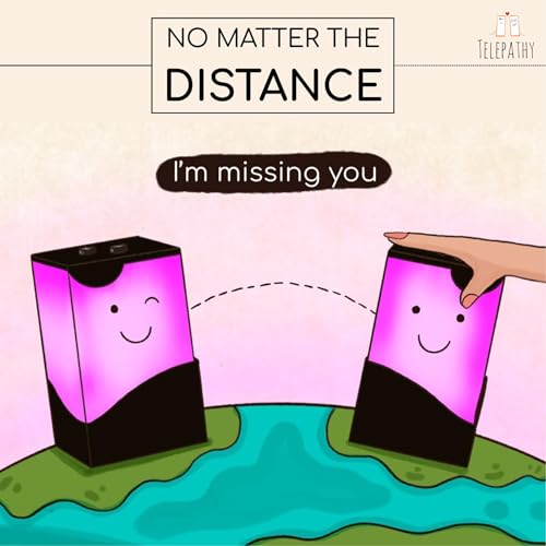 Telepathy Toddlers – Cute Long Distance Lamps for Christmas- Wi-fi enabled LED Touch Lamp, Distance Lights with Zero Subscription, Lifetime Free Connection | Friendship Day & New Year Gifts (Wink)