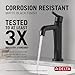 DELTA 15849LF-BL Nicoli Hole Single Handle Bathroom Faucet, standard, Matte Black