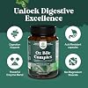 Digestive Enzymes with Ox Bile - Ox Bile Supplements for No Gallbladder with Trypsin, Papain & Bromelain Enzyme for Pancrease Cleanse & Detox - Pancreatin Digestion Enzymes for Women & Men - 90 Ct