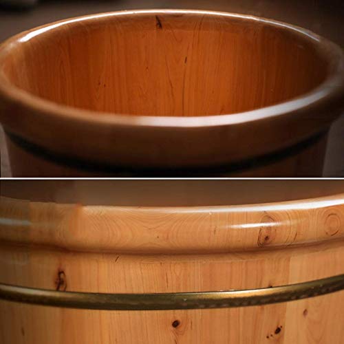 Cubeta de madera ciprés para spa de pies miniatura 4