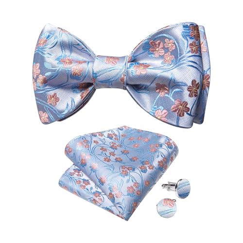 Set de corbata de moño autoanudable para hombre