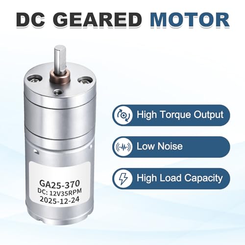 Moteur à engrenages CC 12V résistant aux blocages avec support fixe