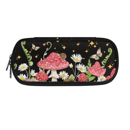 Astucci per penne pennarelli articoli di cancelleria per ufficio università scuola viaggi donne uomini ragazzi e ragazze Margherita ai funghi Taglia unica Zaino per la