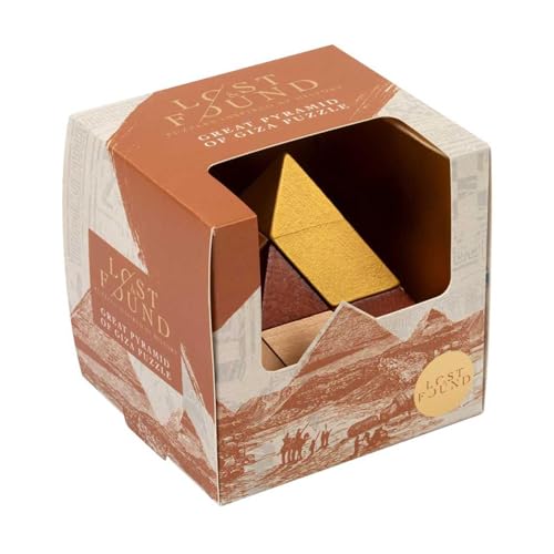 Professor Puzzle: Great Pyramid of Giza - 3D Wooden Handheld Brainteaser, 7 Wonders of The World, Logic & Precision Challenge, Lost & Found Collection by Professor PUZZLE - Used condition - Image 2