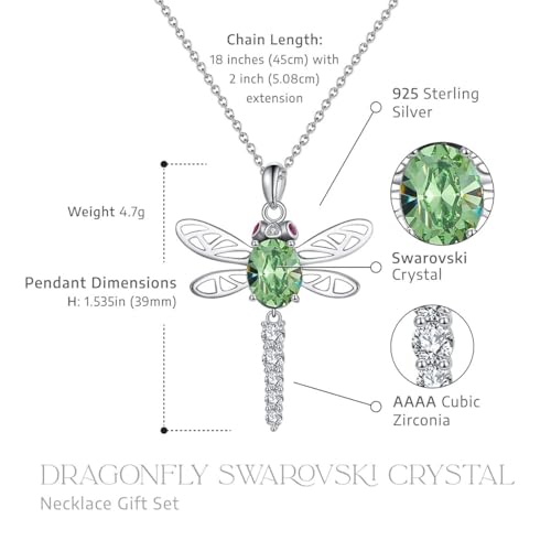 Image of 925 Sterling Silver Cubic Zirconia Animal Crystal Chain Pendant Necklace | Lovely Gift for Women and Girls, Gift for Her
