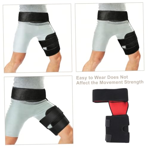 Faja de cadera ajustable para soporte deportivo negro miniatura 5