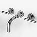 Newport Brass 3-991L/15A East Linear Double Handle Widespread Wall Mounted Lavatory Faucet with Metal Lev, Antique Nickel (Pewter)