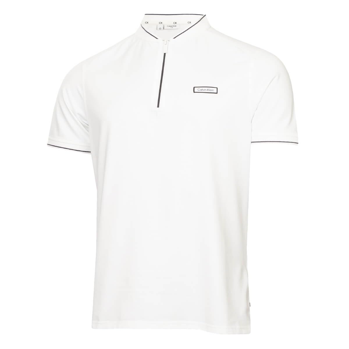 Calvin Klein Men's White Denton Blade Collar Polo Shirt - Xl