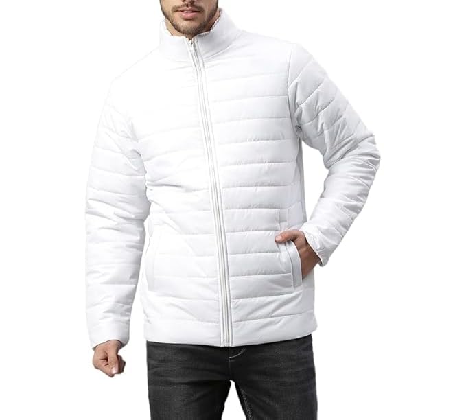 Puffer Jacket for Men, Full Zip, Stand Collar for lite winter and stylish-image-28