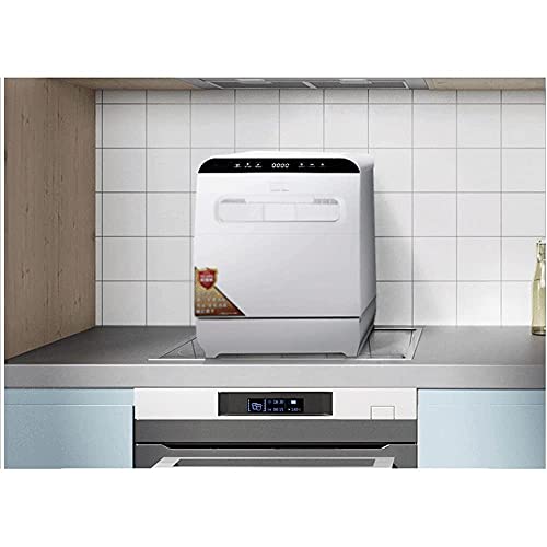 Embedded Dishwasher Portable Dishwasher Baby Care Air-Dry Function And Led Light For Small Apartments Dorms With 5-Liter Built-In Water Tank