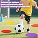Poly Spot Markers for Sports, Activities, Non Slip Spot Markers 9inch, Cones for Soccer Basketball Sports Training Multiple Color 12Pcs
