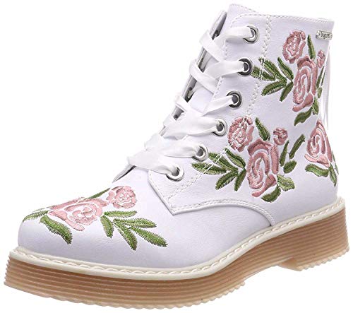 bugatti 432549375900, Stiefeletten, Weiß (White/Multicolour 2081), 38 EU (5 UK)