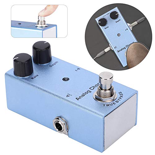 Pédale d’effet de guitare, alliage d’aluminium Pratique DC 9V Pédale de chœur analogique réglable JDF‑07 pour guitare - Les Beatles, Paul McCartney, John Lennon, RIngo Starr, George Harrison Pédale d'effet de guitare, alliage d'aluminium Pratique DC 9V Pédale de chœur analogique réglable JDF‑07 pour guitare – Image 6