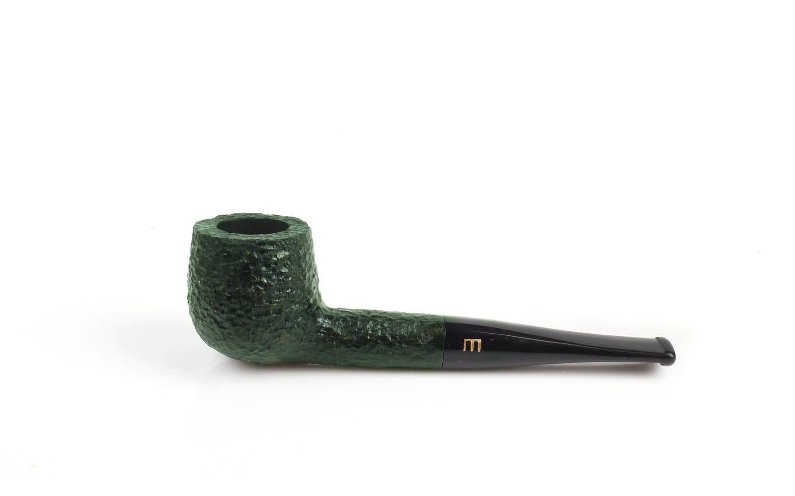 Savinelli Minuto Pfeife aus Wurzelholz, dunkelgrün, Modell 109, klassisches Billiard, 6 mm Loch, komplett mit Minuto Pfeifenbehälter, Filter und Pfeifenpfleger mit Zubehör