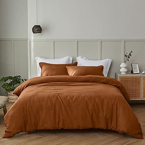 Simple&Opulence King Size Linen Duvet Cover Set Cover